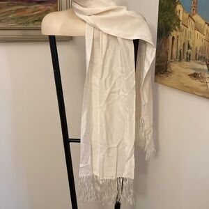 Vintage Opera Scarf W Tassel Fringe C 1950